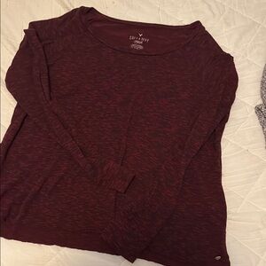 American Eagle Outfitters Burgundy Women's Sweatshirt